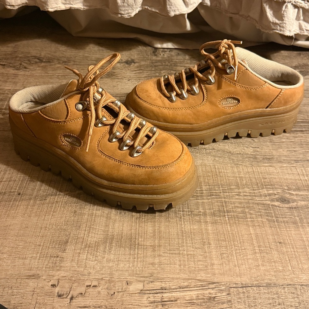 Vintage Skechers Jammers Chunky Platform Slip On Mule Lug Sneakers